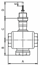 Клапан регулирующий Гранрег КМ324Р 1 1/4″ Ду32 Ру16 трехходовой, односедельчатый, с твердым седловым уплотнением, корпус — латунь, с трехпозиционным электроприводом СМП0.7 24В, корпус - пластик, Pmax = 7.5bar