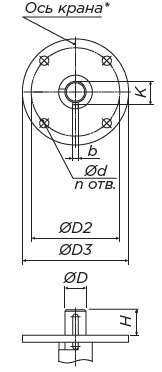 Кран шаровой ALSO КШ.Ф.П.Р.050.40-01 Ду50 Ру40 полнопроходной, присоединение - фланцевое, корпус - сталь 20, уплотнение - PTFE, под редуктор/привод