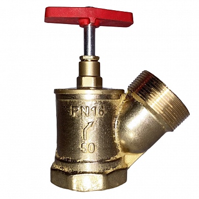 Клапан пожарный Цветлит КПЛ-50 125гр. латунь угловой ВН/НР резьба