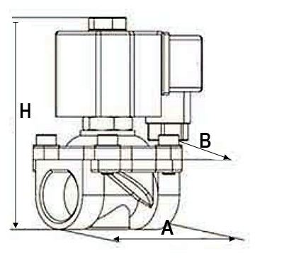 Клапан электромагнитный соленоидный двухходовой DN.ru-DW31 прямого действия (НЗ) Ду15 (1/2 дюйм), Ру10 корпус - латунь, уплотнение - NBR, резьба G, с катушкой S91A 24В