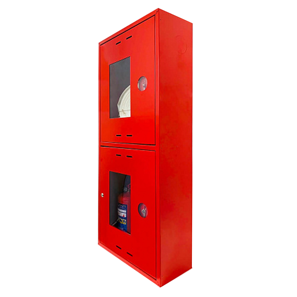 Шкаф пожарный ФАЭКС ШПК 320 ВОК универсальный компакт, встроенный, открытого типа, красный