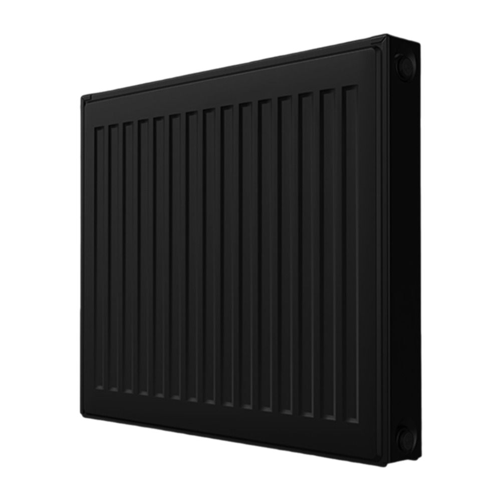 Радиатор панельный Royal Thermo COMPACT C11-600-1300 Noir Sable 1.802 кВт настенный, присоединение резьбовое - 1/2″, подключение - боковое, универсальное, стальной, цвет - черный