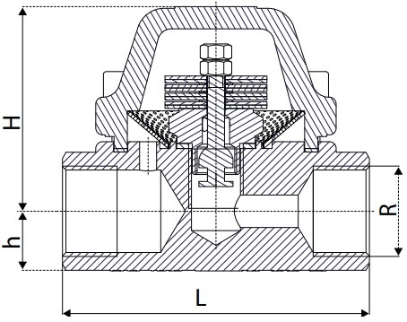 Конденсатоотводчик биметаллический АДЛ Стимакс В31 Ду15 Ру40 dP17 резьбовой, корпус - углеродистая сталь EN-1.0460