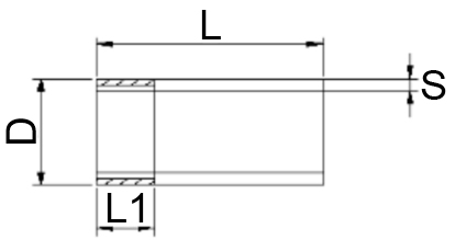 Резьба стальная АС 3/4″ Ду20 Ру16 удлиненная оцинкованная L=50мм ГОСТ 8965-75