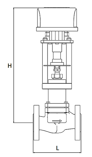 Клапаны регулирующие АСТА Р213 ТЕРМОКОМПАКТ Ду15-40 Ру16, уплотнение - PTFE,  с электроприводом ЭПР 0.7 кН 220В (3-х поз. сигнал)