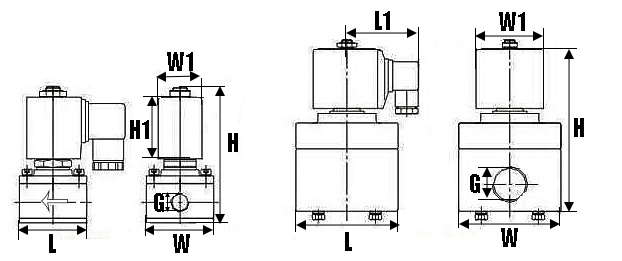 Клапан электромагнитный соленоидный двухходовой DN.ru-VS2W-803 V-NC-15 (НЗ) Ду15 (1/2 дюйм) Ру2 корпус - PTFE с антикоррозийным покрытием, уплотнение - VITON, резьба G, с катушкой 24В