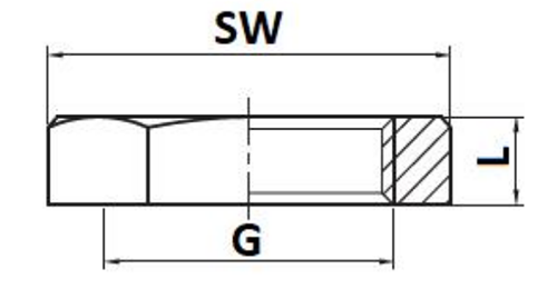 Контргайка STOUT SFT-0060 3/4″ Ду20 Ру16, латунная никелированная, внутренняя резьба