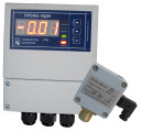 Датчик разности давлений на жидкость ПРОМА ИДМ-016 ДД(Ж)-НВ 10, рабочее давление 2.5МПа, настенное исполнение с выносным датчиком, количество выходных реле - 4, диапазон измерений давлений 10-2,5КПа
