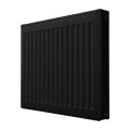 Радиатор панельный Royal Thermo COMPACT C11-300-1100 Noir Sable 0.848 кВт настенный, присоединение резьбовое - 1/2″, подключение - боковое, универсальное, стальной, цвет - черный