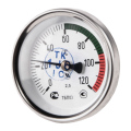 Термометр биметаллический ТБП-Т НПО Юмас осевой, до 200°С, корпус 63 мм, L=100 мм, присоединение G1/2″