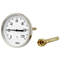 Термометр осевой Wika A50.10 биметаллический, от -20°С до 60°С, Дк100, L=40 мм, присоединение G1/2