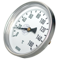 Термометр биметаллический А5002 Wika осевой, до 160°С, корпус 100 мм, L=100 мм, присоединение G1/2″ 3905942 (36523045)